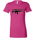 WOMEN'S T-SHIRT - AR-15 LIBERTY: Black/Green graphic. - ExpressLiberty.com - Products for Libertarians, Conservatives, Patriots, and Objectivists.