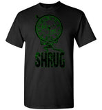 MEN'S T-SHIRT - "SHRUG": Black / Green graphic. - ExpressLiberty.com - Products for Libertarians, Conservatives, Patriots, and Objectivists.