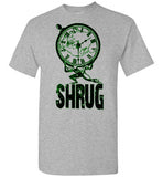 MEN'S T-SHIRT - "SHRUG": Black / Green graphic. - ExpressLiberty.com - Products for Libertarians, Conservatives, Patriots, and Objectivists.