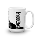 MUG: Freedom - Liberty Shrugging Atlas in Ying-Yang style. - ExpressLiberty.com - Products for Libertarians, Conservatives, Patriots, and Objectivists.