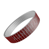 STAINLESS STEEL WRIST BAND - FREEDOM / LIBERTY: Red - ExpressLiberty.com - Products for Libertarians, Conservatives, Patriots, and Objectivists.